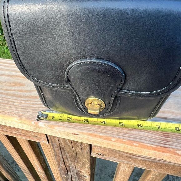 Vintage Coach Top Handle Backpack Bag Original Hang Tag Black 9992 Authentic - Picture 15 of 16